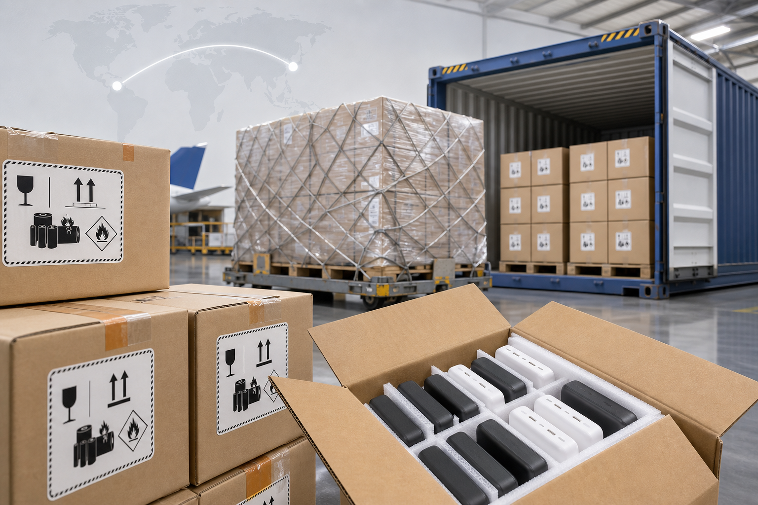 Expédition de batteries externes de Chine vers la France : règles de sécurité et liste de contrôle des documents