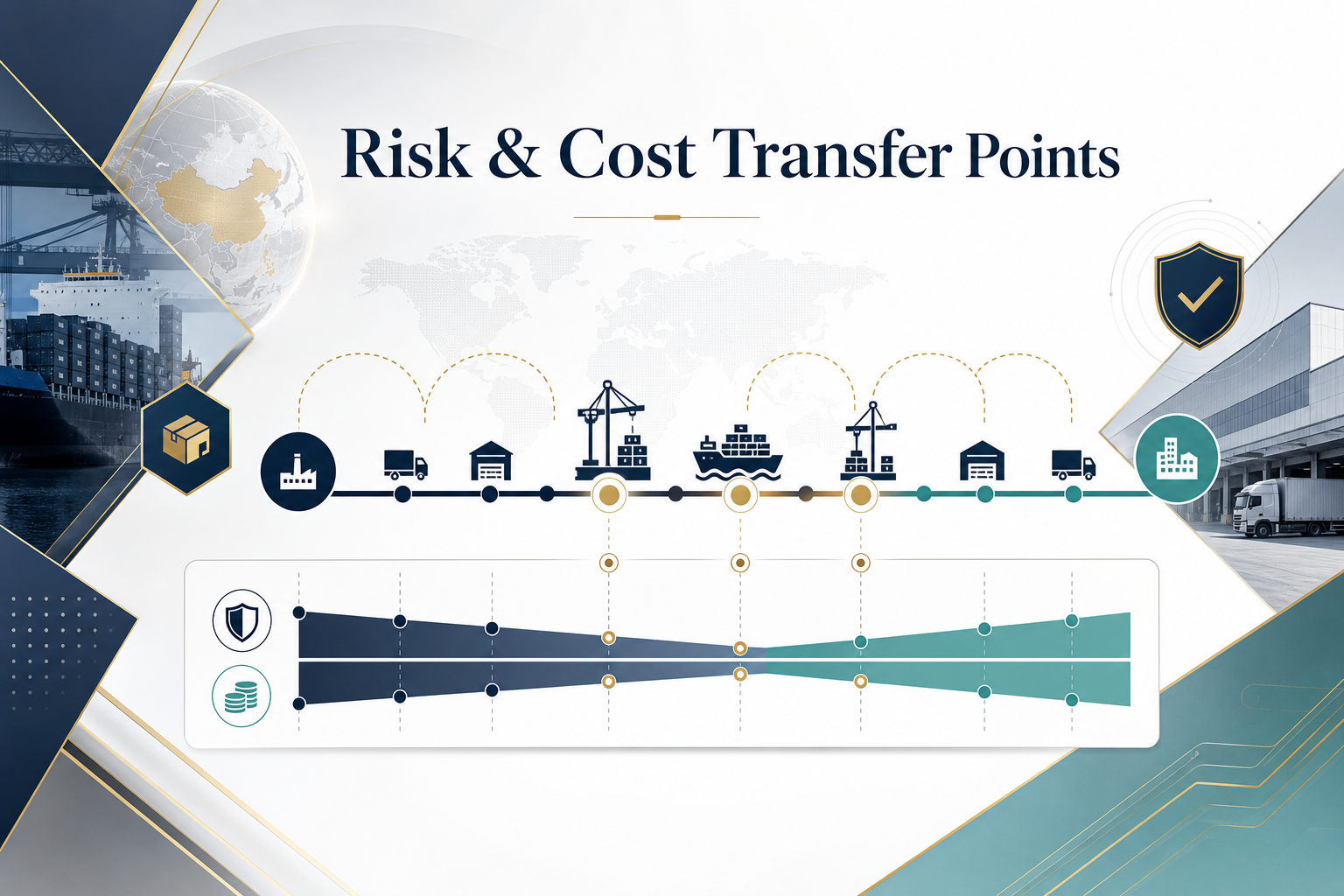 The Ultimate Guide to Incoterms 2020: Who Pays Freight and Duties?, Risk & Cost Transfer Points, Incoterms 2020, illustration 5
